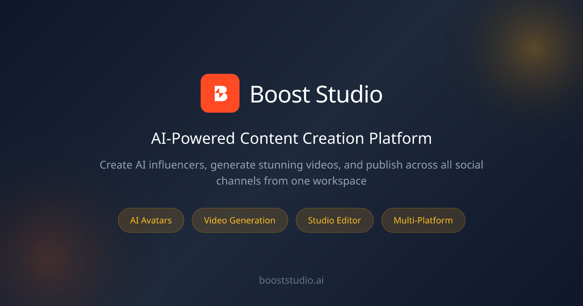 Boost Studio - AI-Powered Content Creation